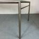 Modernist Italian Stainless Steel and Glass Dining Table, 1980s