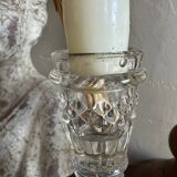 Glass candle holder