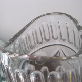 Art Deco cut crystal vase