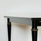 French Art Deco dining table in Macassar from 1940.