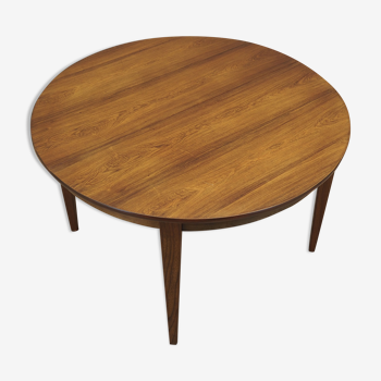 Round rosewood table, Danish design, 1970s, production: Denmark