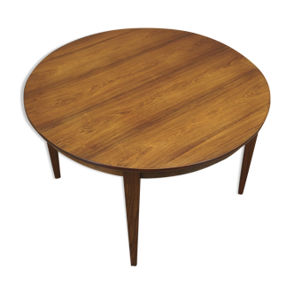 Round rosewood table, Danish design, 1970s, production: Denmark