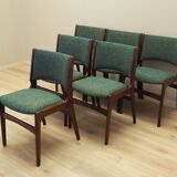 Set of six mahogany chairs, Danish design, 1970s, designer: Henning Kjærnul