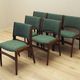 Set of six mahogany chairs, Danish design, 1970s, designer: Henning Kjærnul