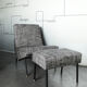 Armchair and ottoman designed by Paul Geoffroy, Airborne, France, 1960