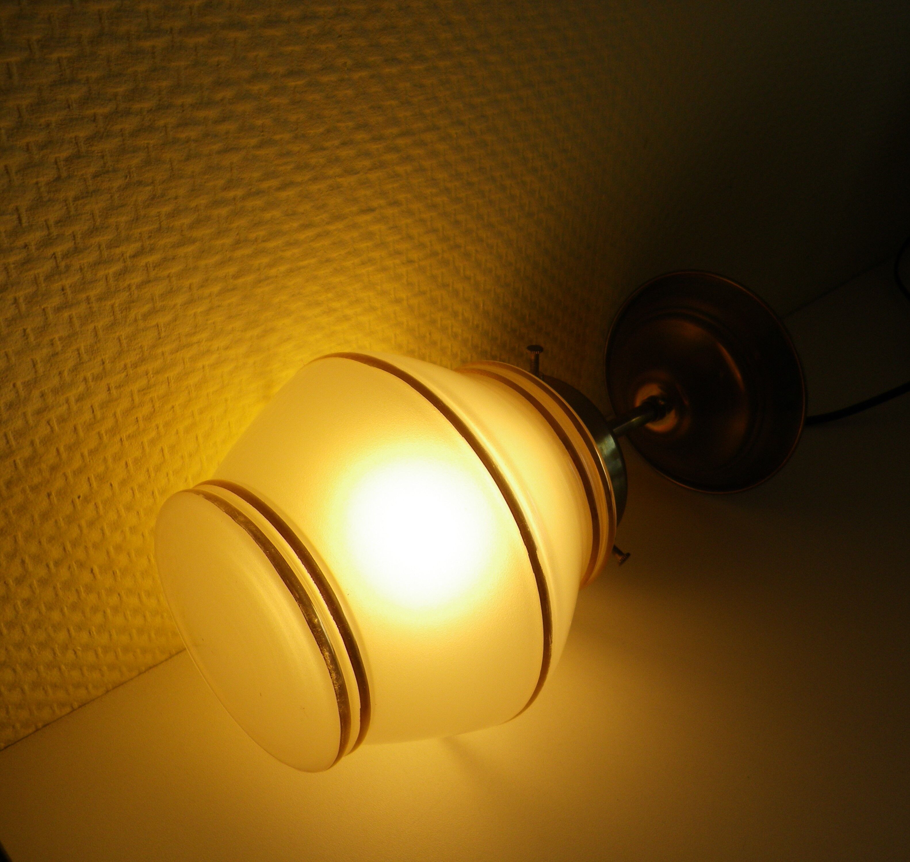 Suspension brass and opaline Netherlands 1960s-1970s