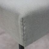 Mid-century Bauhaus Style Easy Chairs in Grey Fabric