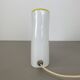 Minimalist White and Yellow Murano Glass Table Lamp by De Majo, Italy 1970s