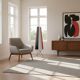 Swedish Space-Age Floor Lamp in Red, White & Black Plastic, 1950s–60s