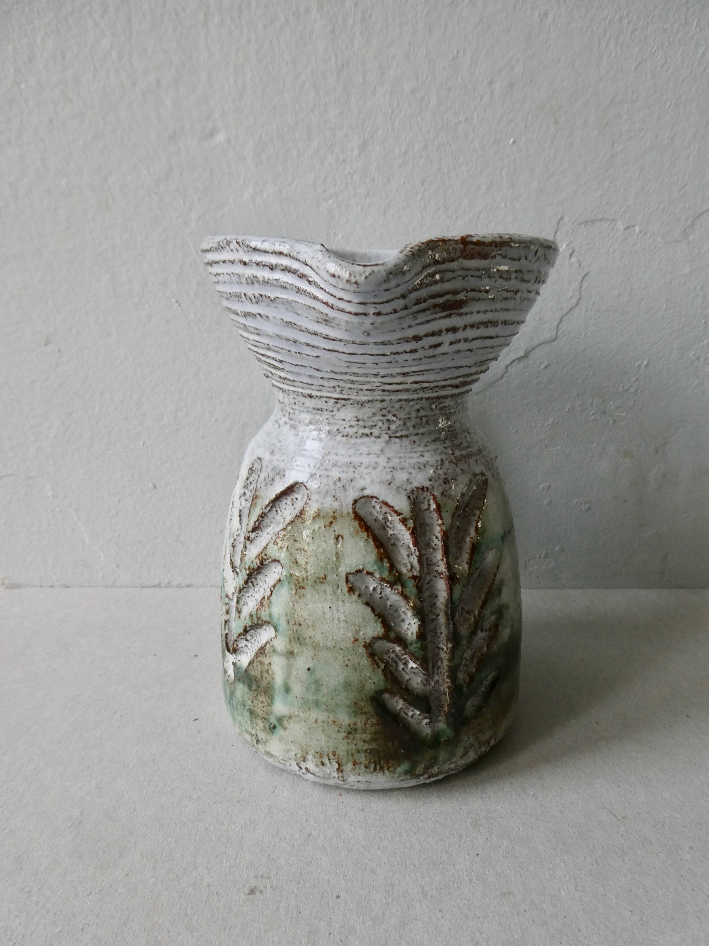 Albert Thiry ceramic pitcher, Vallauris, 1960s