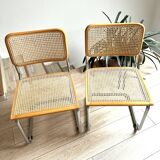 Cesca B32 chairs by Marcel Breuer