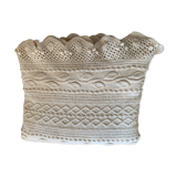 Old hand-knitted wool bed cover