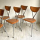Set of 6 Arrben vintage 70's chairs