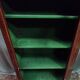 English style display cabinet in marquetry mahogany.
