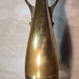 large brass vase empire style art nouveau 1880 to 1910, 60x20 beautiful condition for its age