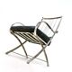 Henri Pouenat chair and "Schneider" ottoman
