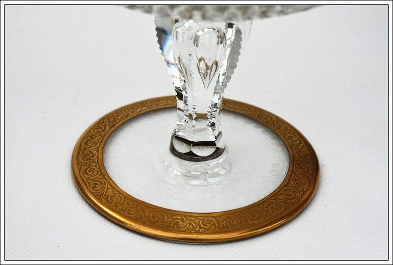 Fuit cup or centerpiece by St Louis Crystal model Thistle