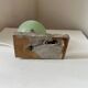 Art Deco marble granite glass globe ball table lamp