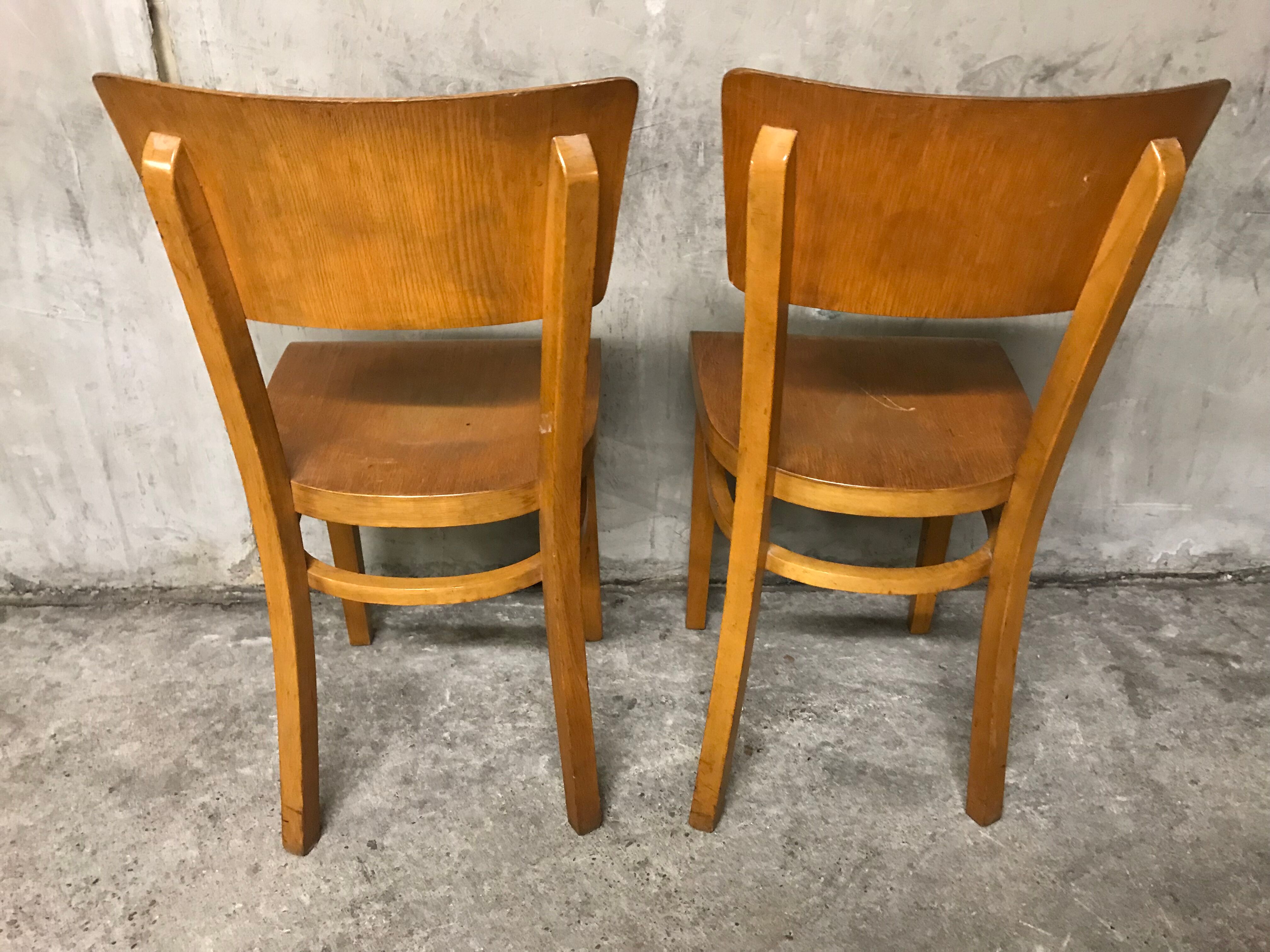 Pair of Thonet bistro chairs