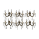 Set of six Maria Teresa sconces. Italy 1940s