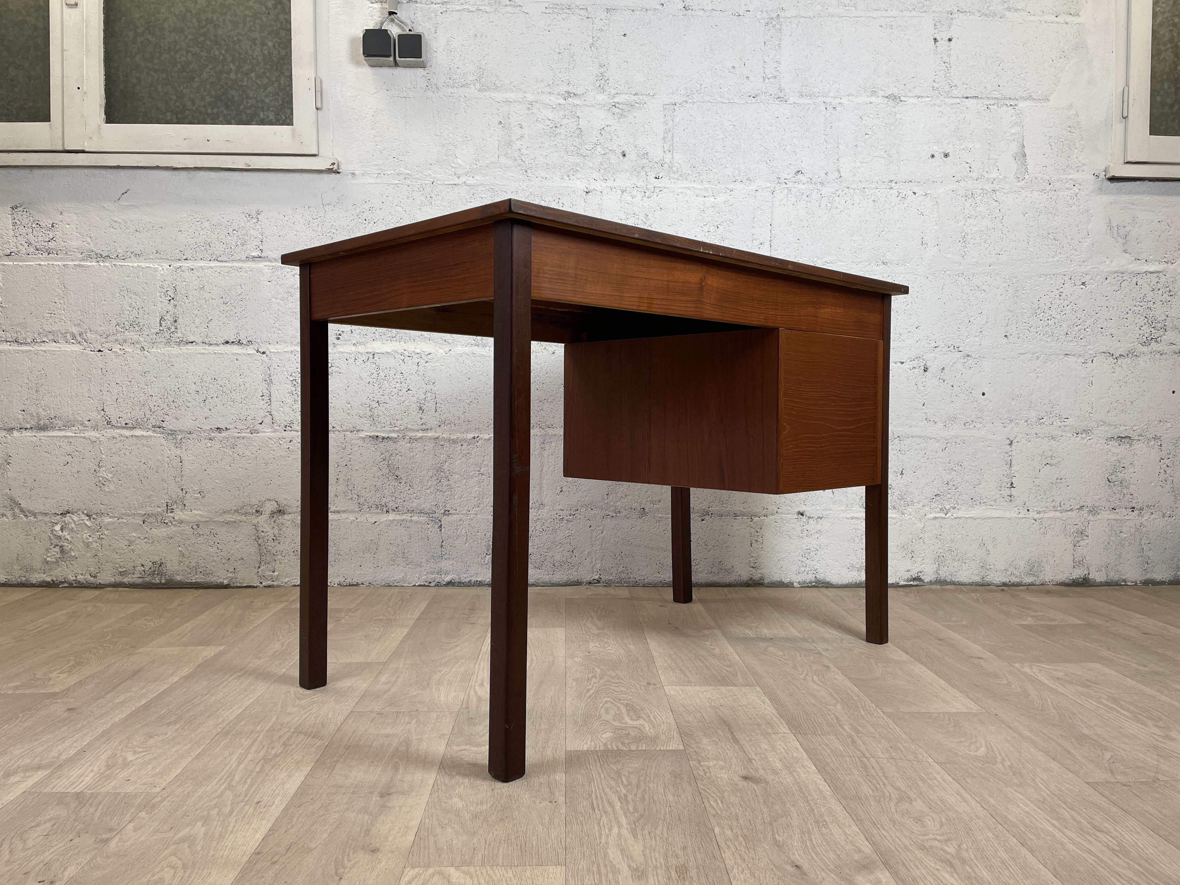 Scandinavian teak desk, 60s