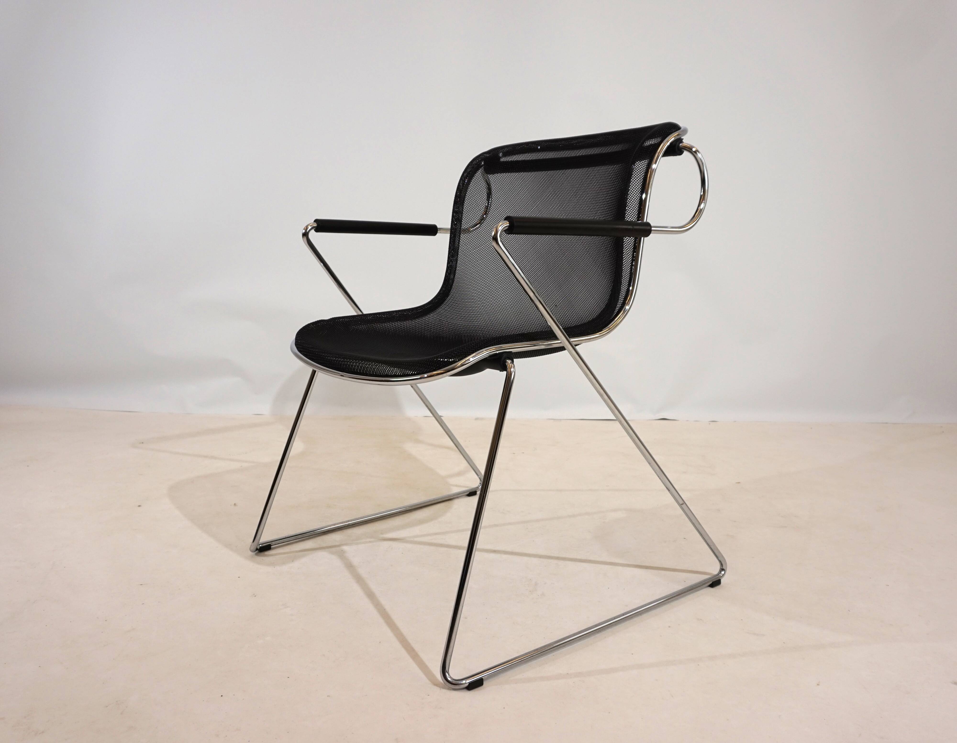 Set of 6 Castelli Penelope dining/conference chairs by Charles Pollock