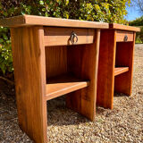 Brutalist bedside tables