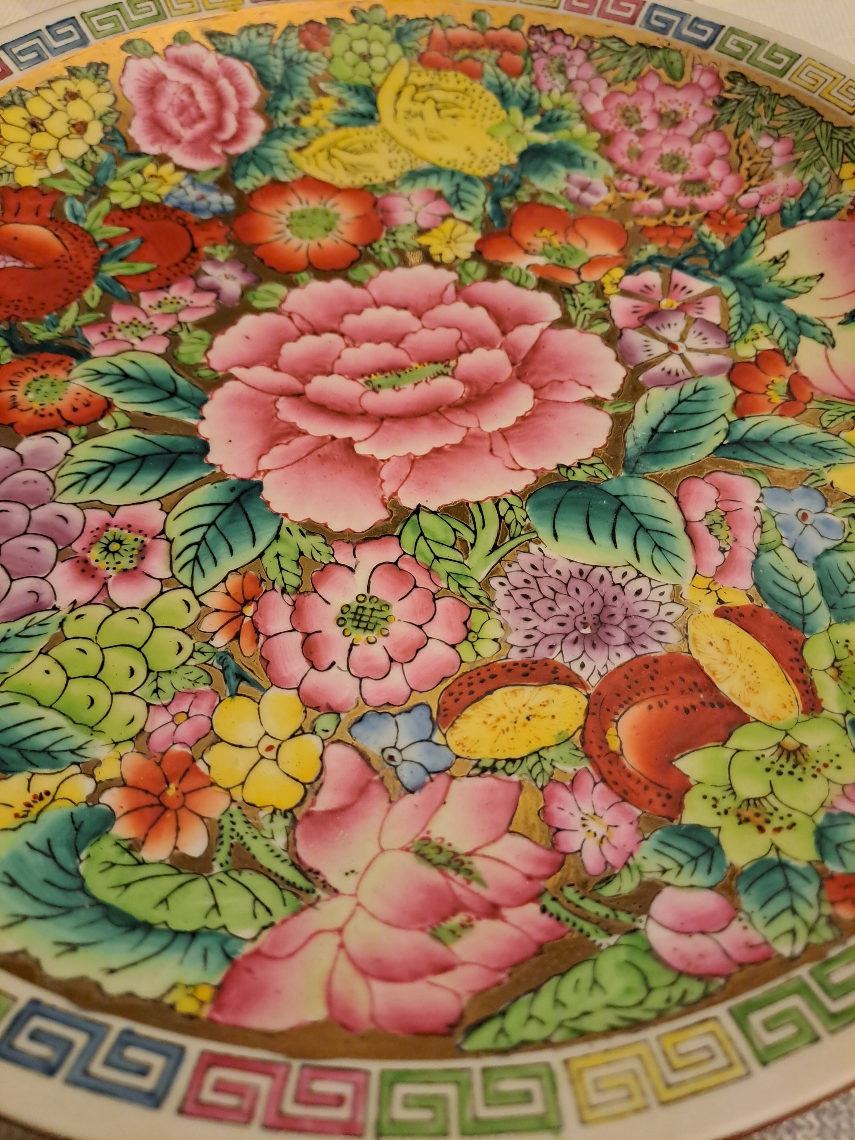 Acienne Chinese plate decorative