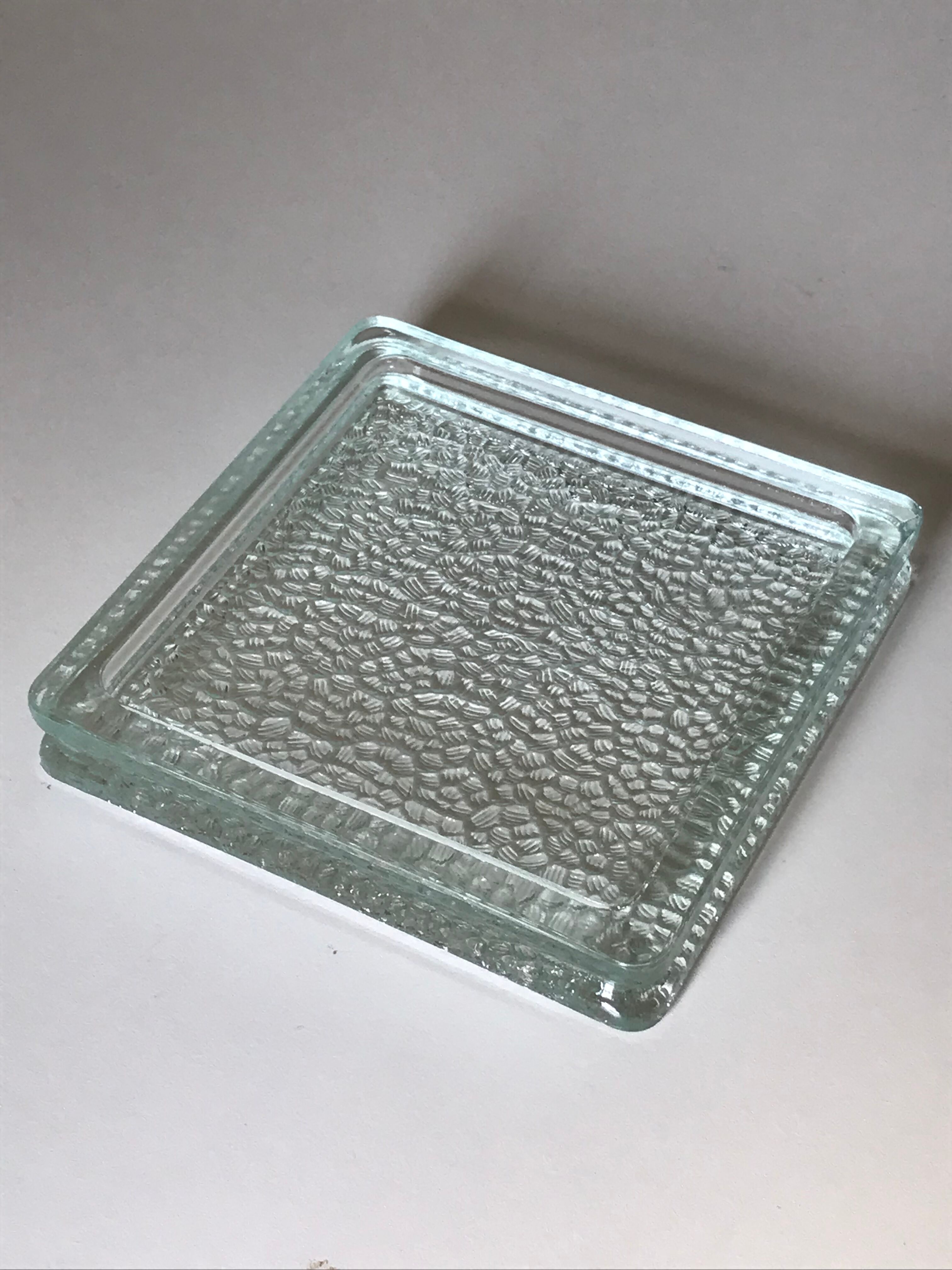 Ashtray glass ball vintage design annees 60