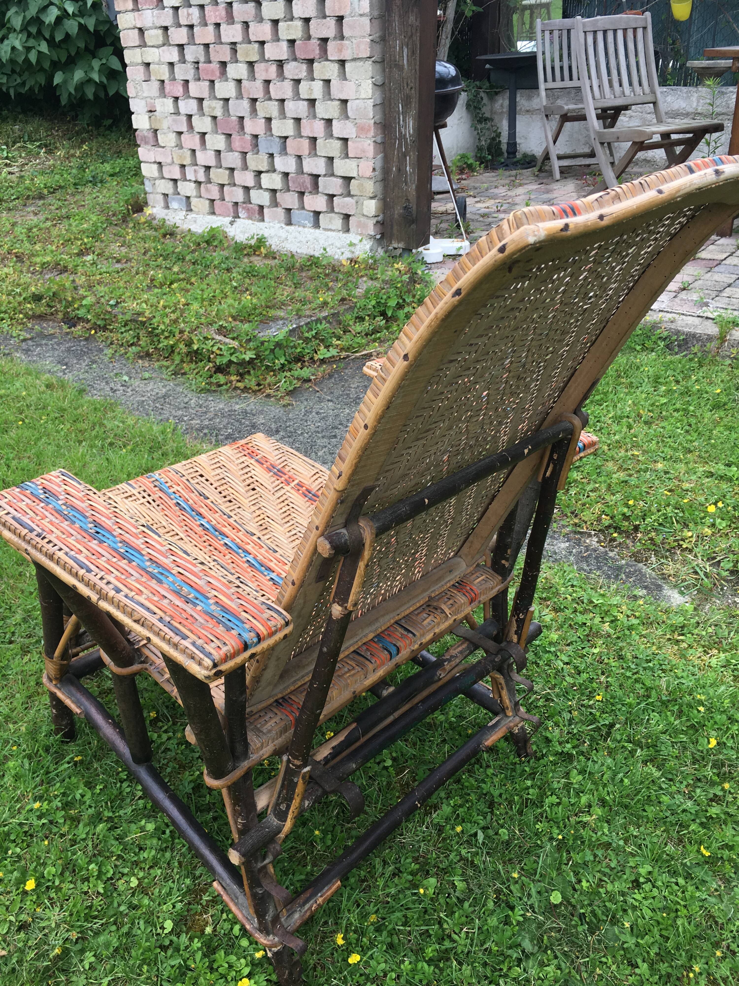 Rattan armchair