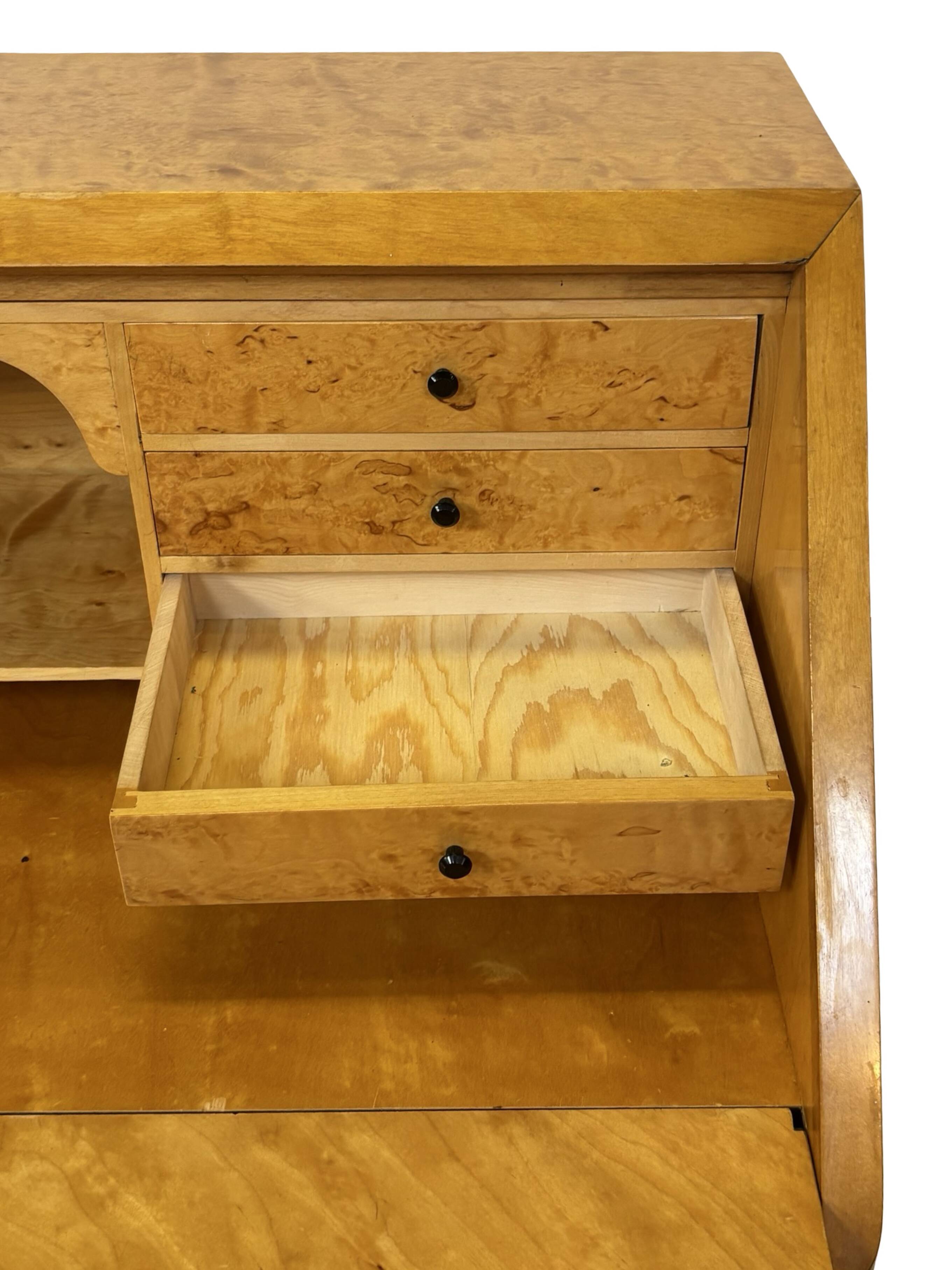 Vintage Secretary Cabinet Swedish 1960s Workspace