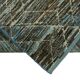 Handwoven Turkish Rustic 86 cm x 343 cm Blue Wool Runner Carpet