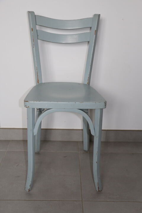 Chaise bistrot Baumann n°19 gris bleu