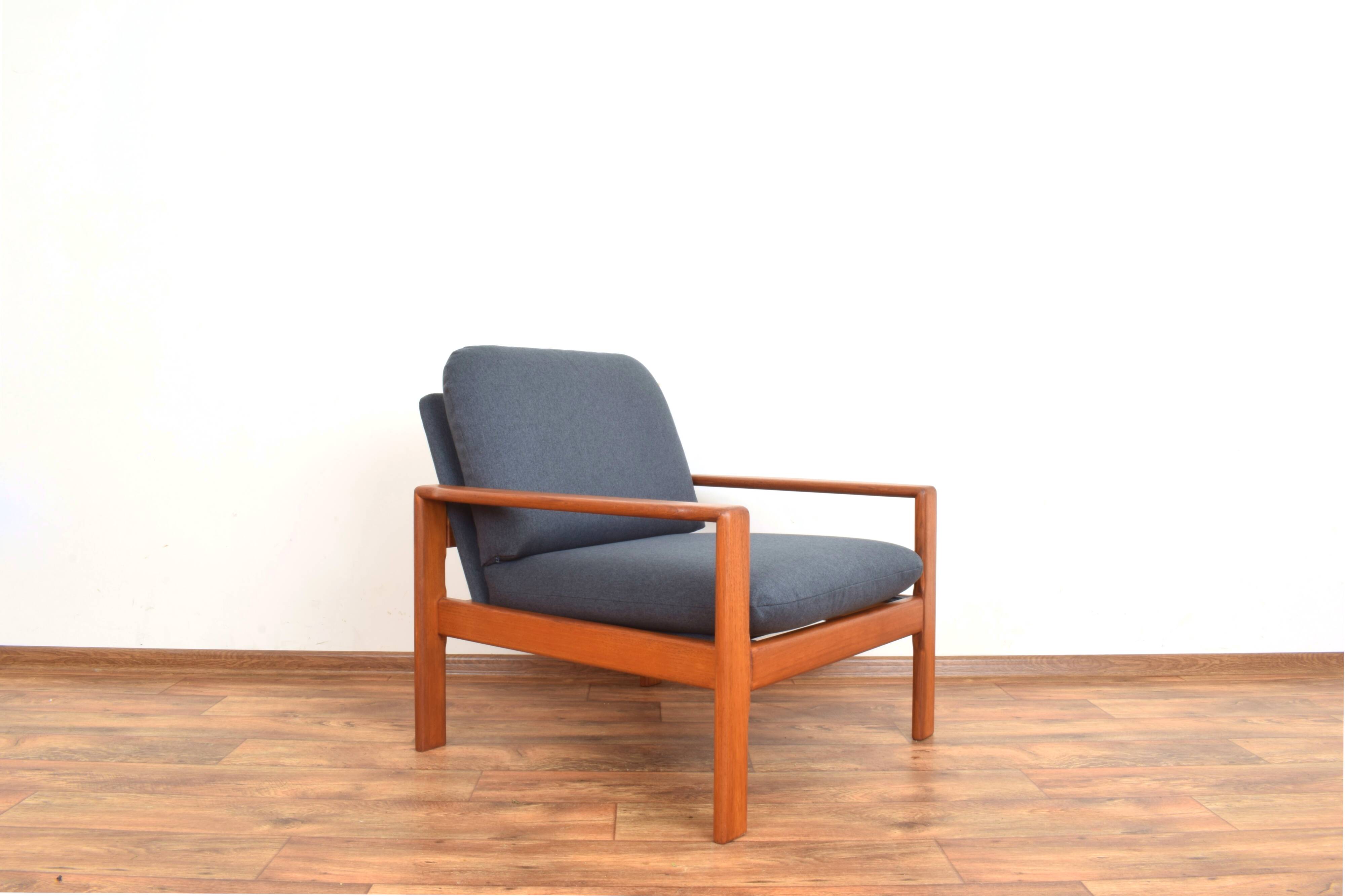 Mid-Century Danish Teak Armchairs, 1970s, Set of 2