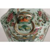 Early 20th century Chinese lamp, porcelain and gilt bronze