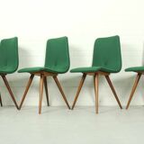 Set of 4 Teak Dining Chairs by van Os, 1950s