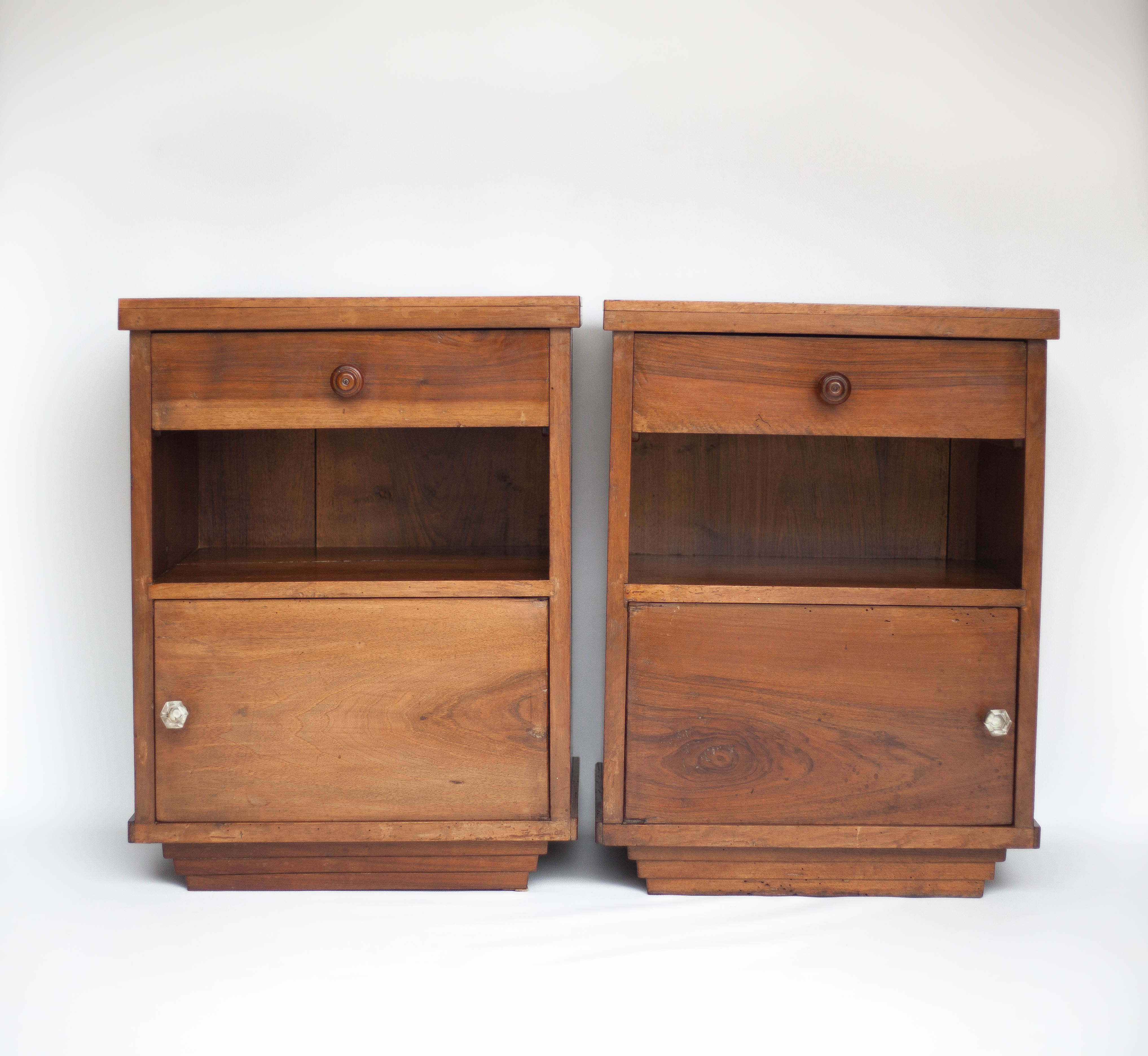 Pair of art deco bedside tables