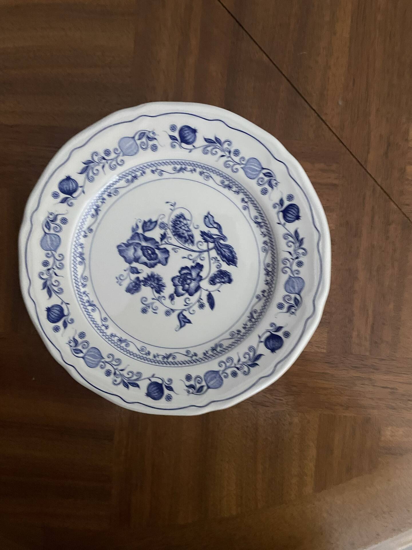 Service de table, ancien bleu–27 pièces