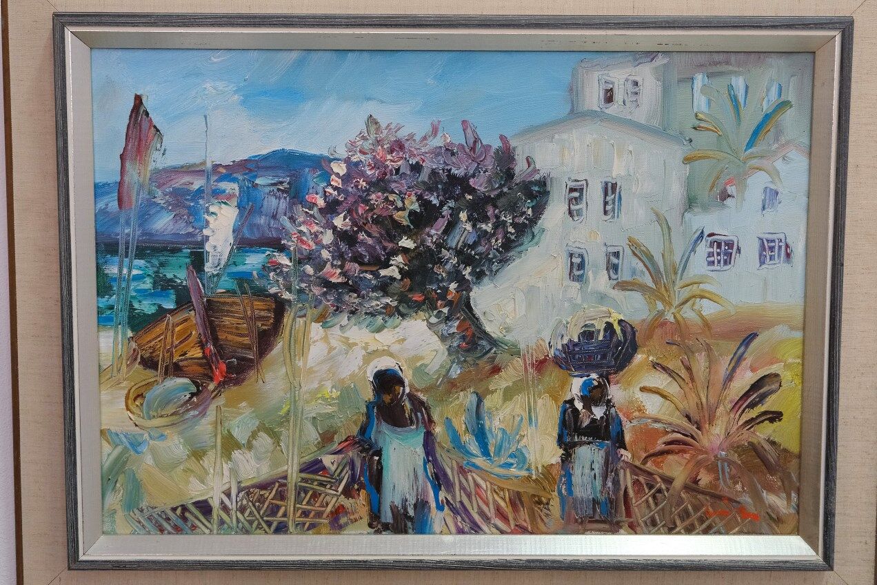 Eric Lo Ohlqvist (Eric Loo), Swedish Modern Painting, Oil on Canvas, 1960s