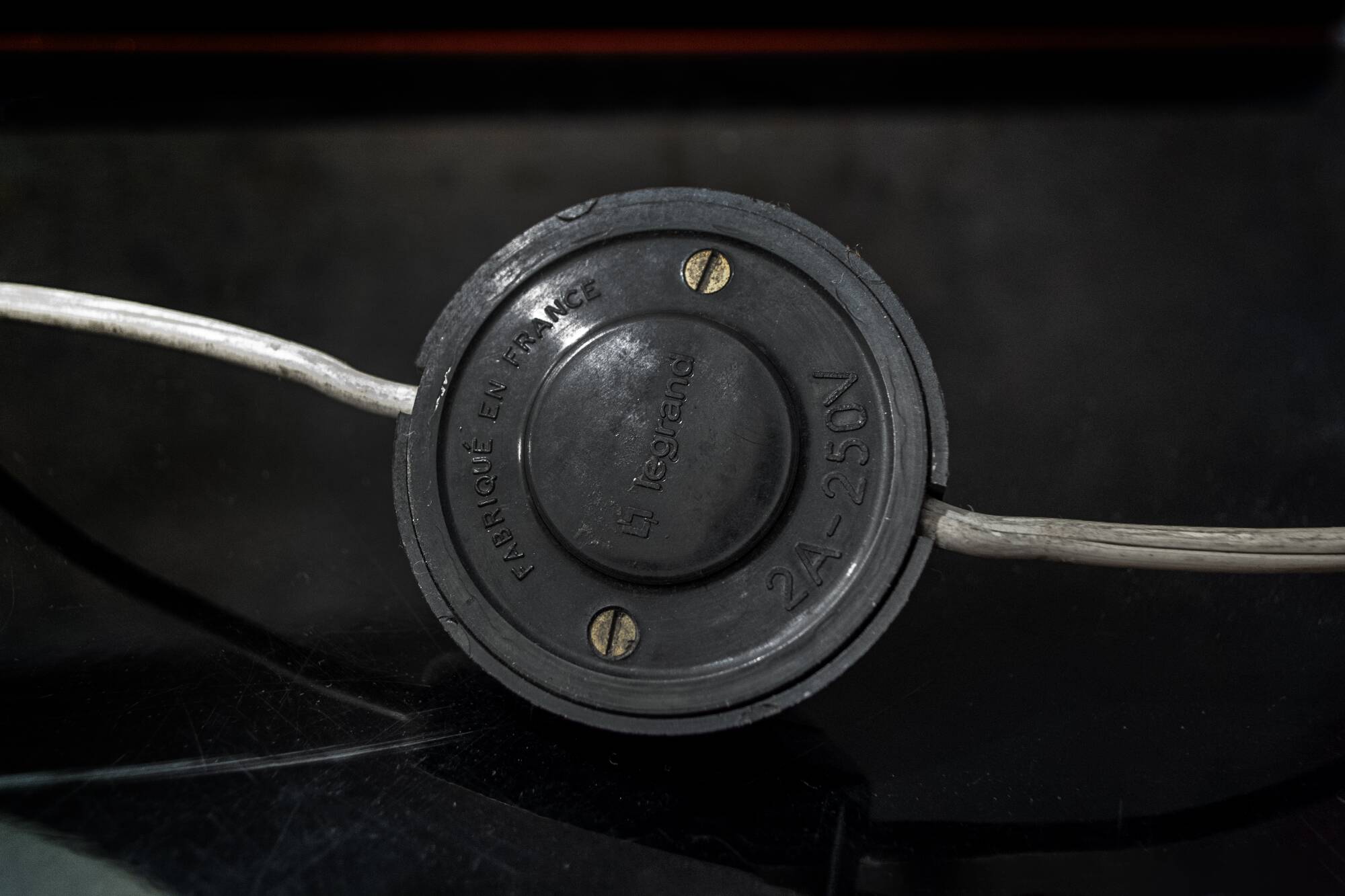 Lampada da tavolo in metallo laccato Space Age Anni '60