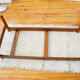 Dujo cuba coffee table in green marble and rosewood 70s