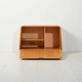 Scandinavian 1940s elm cabinet with inlay