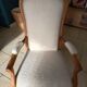 Fauteuil Voltaire tissu bouclette