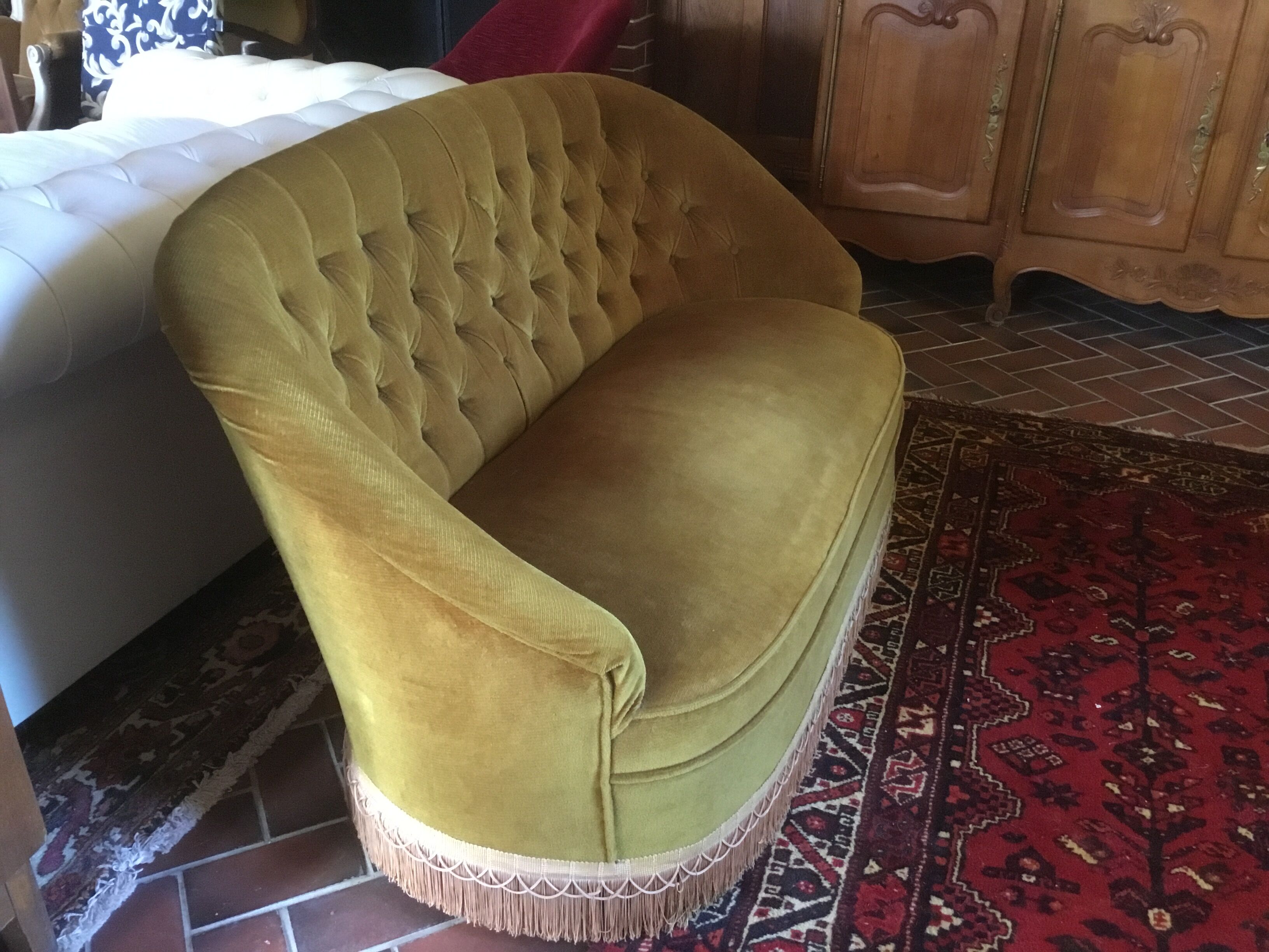 2/3 seats vintage bench