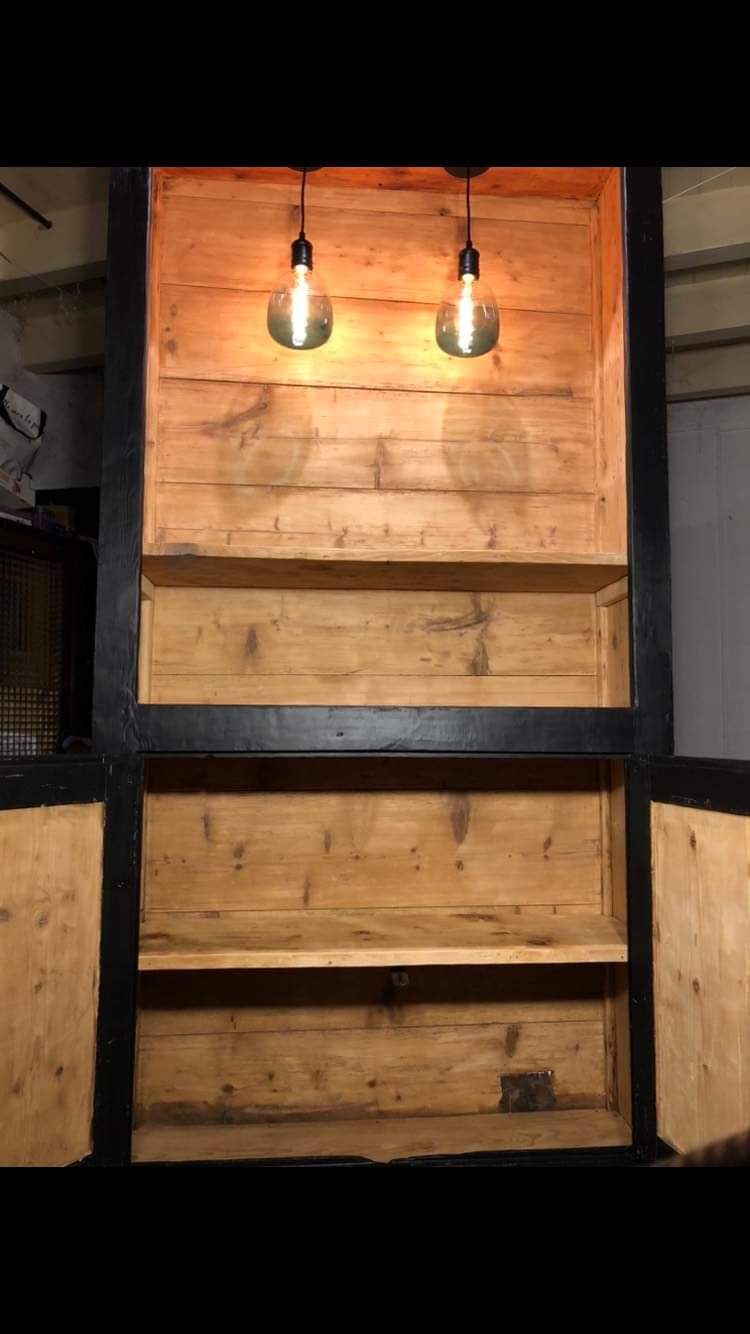 High cabinet with lighting