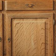 Vintage 1970s Danish Oak Low Cabinet / Sideboard, Henning Kjærnulf style