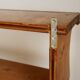 Vintage pine wall shelf with a scalloped front.