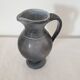 Grey/Black ceramic pitcher signed TL Corti - height 25cm