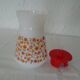 Pichet Scania verseuse carafe petities fleurs orange arcopal vintage