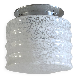 Clichy white glass ceiling light